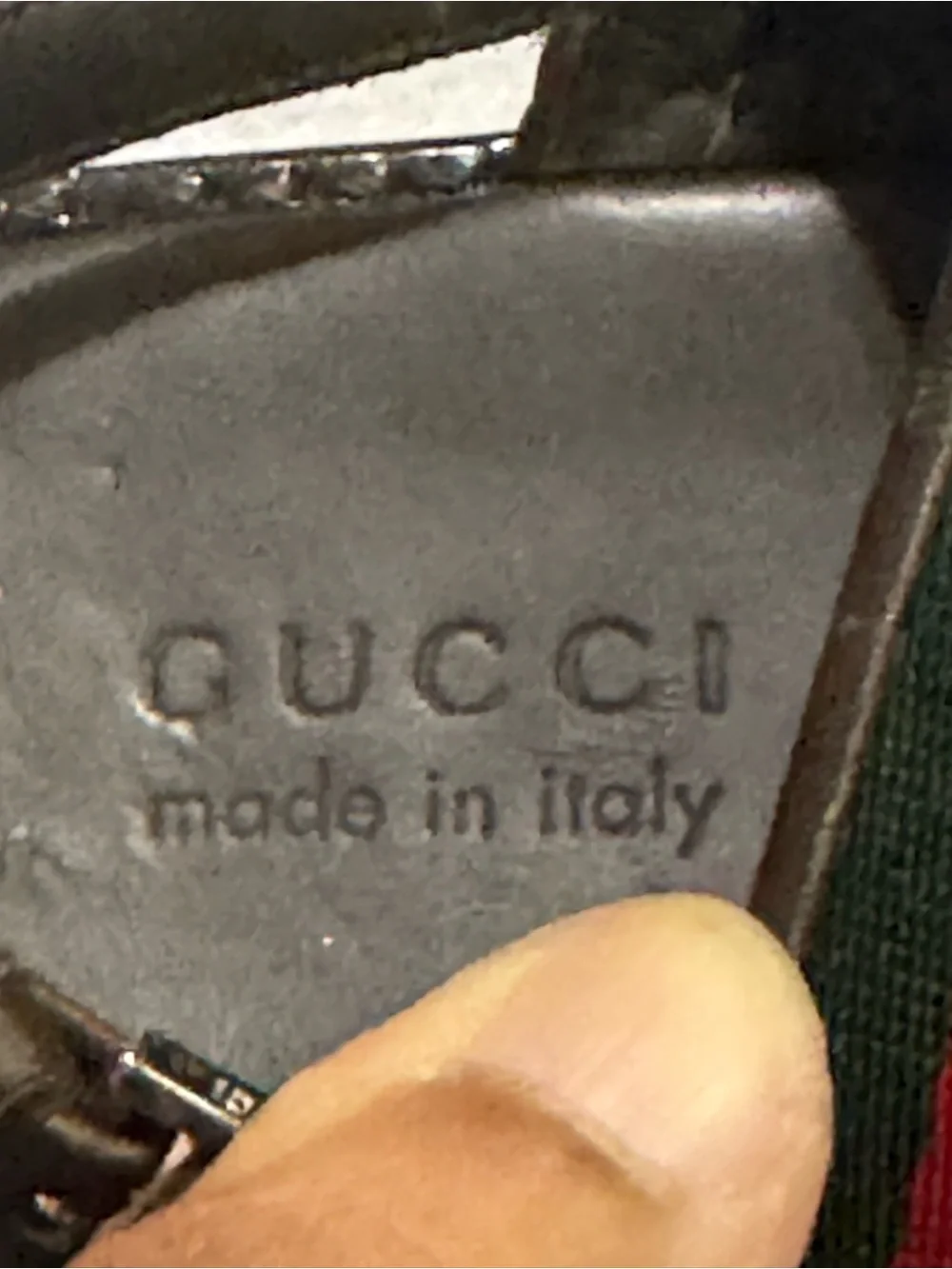 Gucci Brown Leather Kids Sandals with Red-Green Web and Silver Horsebit